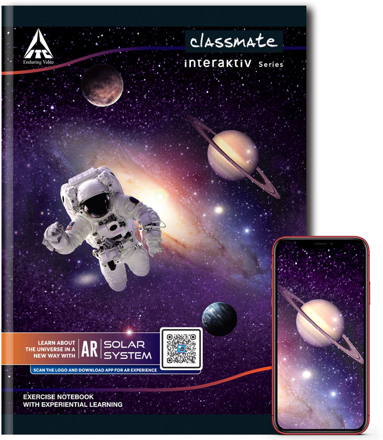 Image of Classmate Interaktiv AR A4 Notebook Unruled 140 Pages