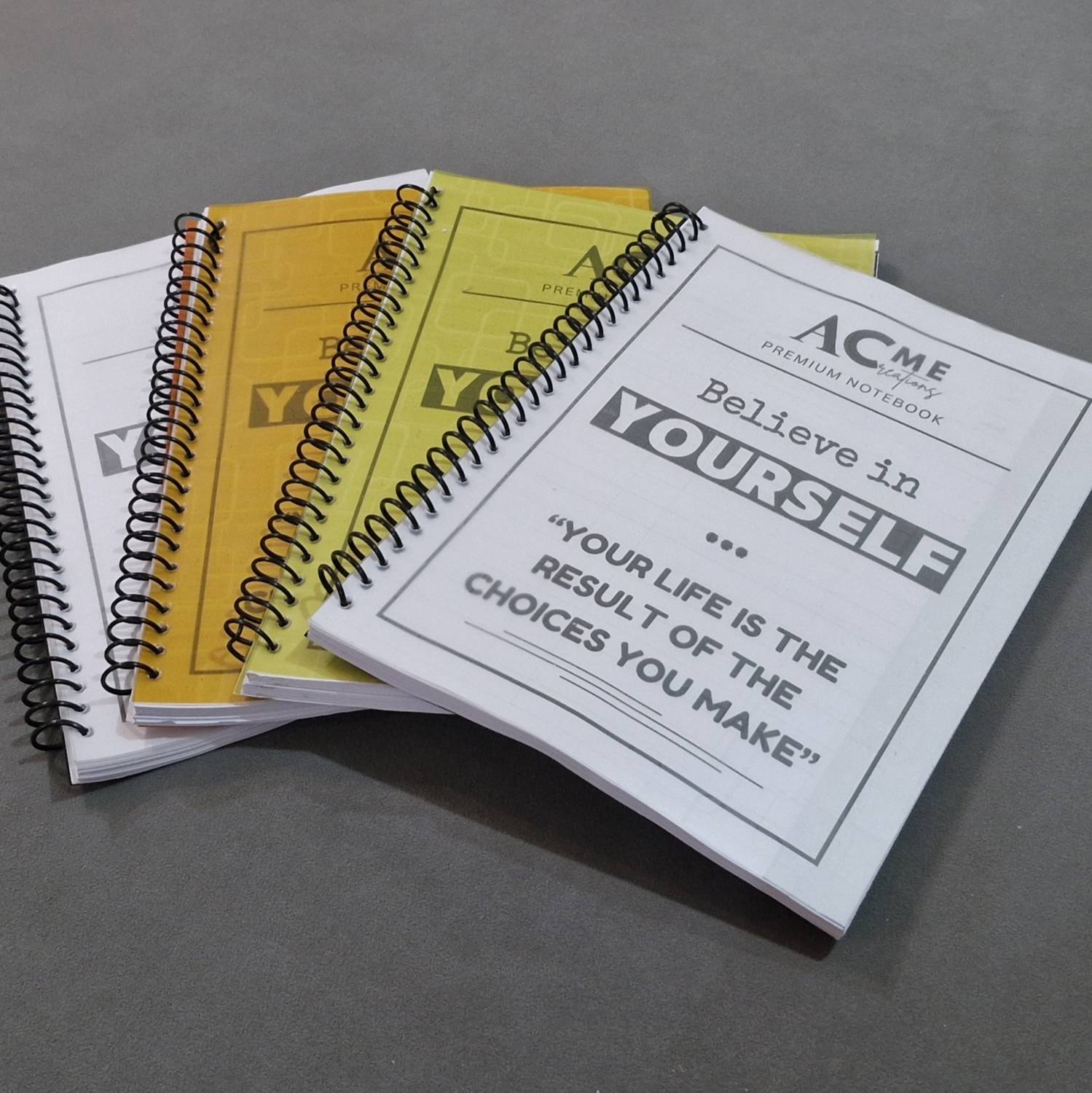 acme creation A4 Plain Notebook / Spiral Register A4 Notebook Unruled 200 Pages