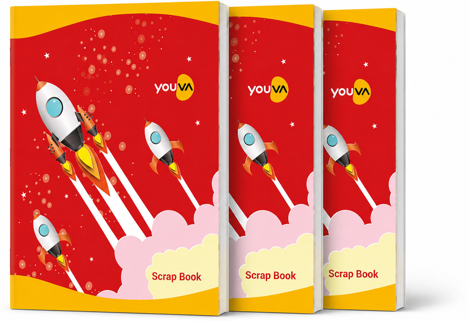 Image of NAVNEET Soft Bound Scrap Book 22x28 cm Unruled 32 Pages Regular Notebook Unruled 32 Pages