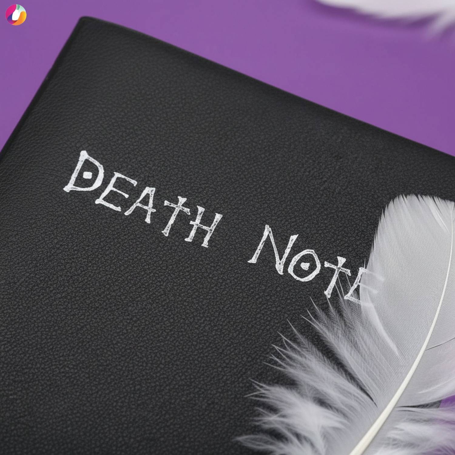 RUVIDO CASO Death Note A5 Notebook with Feather Pen & Bookmark - Image 5