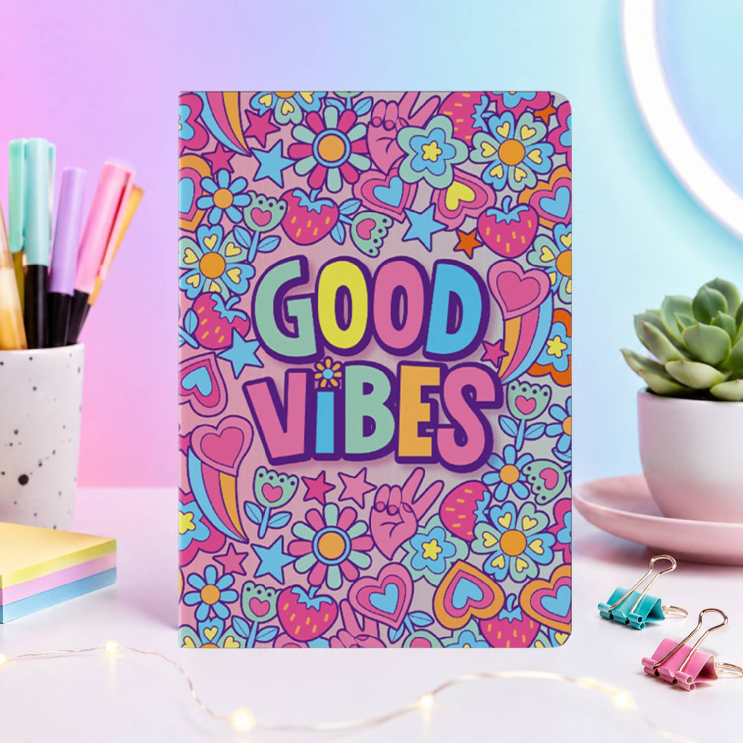 articious Good Vibes A5 Diary Ruled 96 Pages