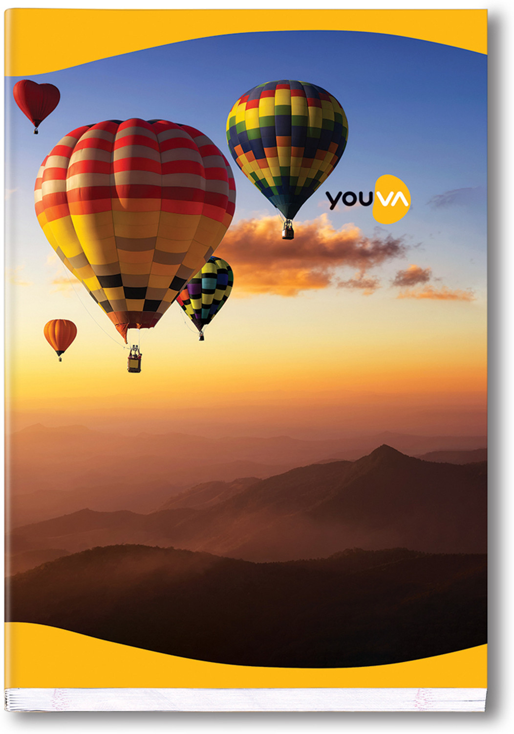 Image of Youva Long Book A4 Notebook Single Line 276 Pages