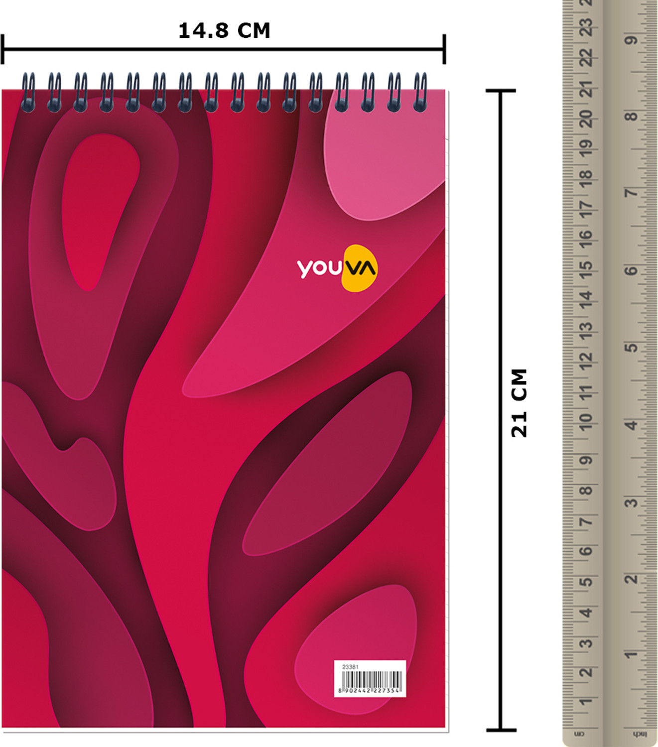 Image of NAVNEET Youva Top Wiro Bound My Notes 14.8x21 cm Single Line Assorted Notebook Ruled 160 Pages