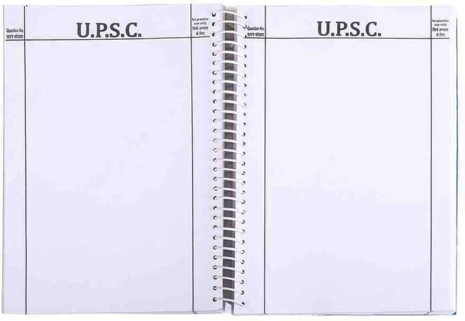 Image of scruton upsc A4 Notebook spiral Mains Answer Writing Booklet, 70 GSM Premium quality(Multicolor,) 200 Pages