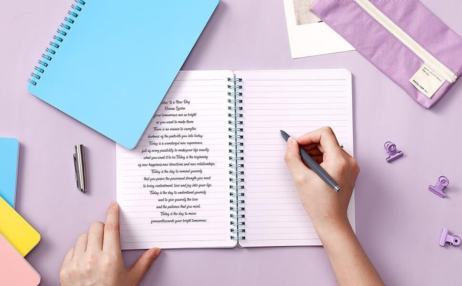 Image of UNIQPAL Set of 5 A4 Notebook Ruled 200 Pages