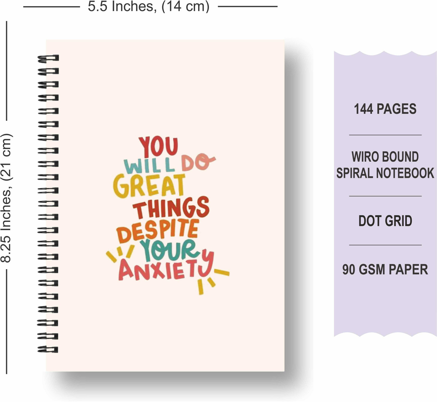Image of ROT RIX DOT GRID NOTEBOOKS A5 Diary dot grid 144 Pages