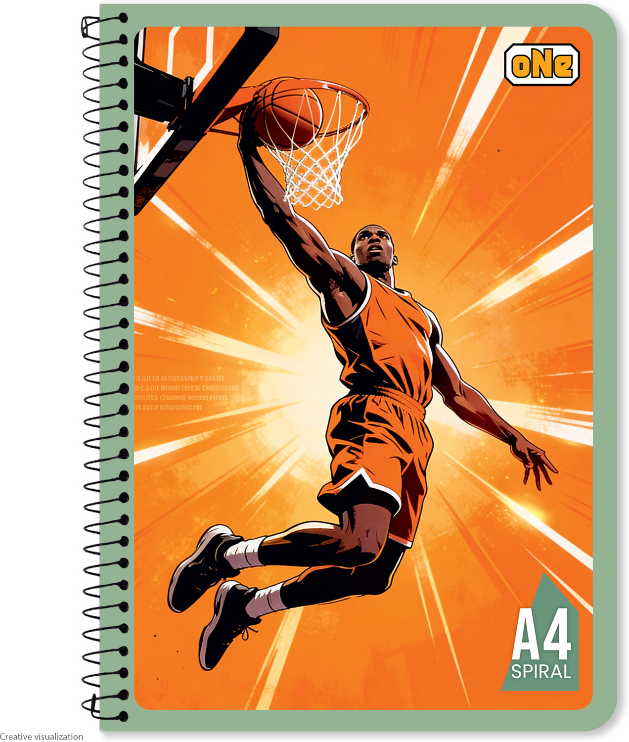 Image of NRP oNe Spiral A4 Notebook Unruled 180 Pages