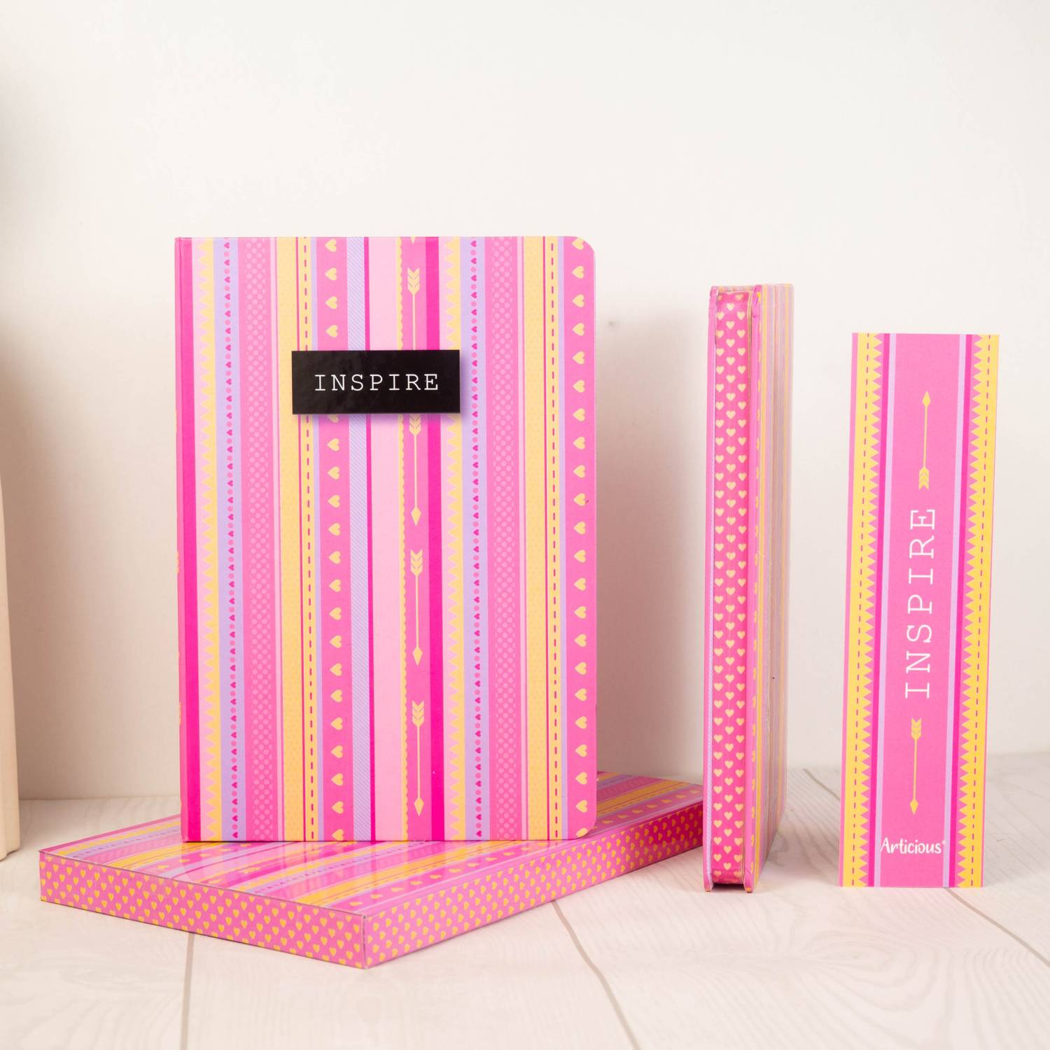 articious Inspire Pink A5 Diary Ruled 192 Pages
