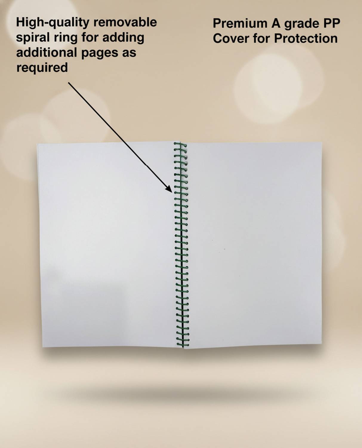 pazenote A4 Unruled Notebook 200 Pages - Image 4