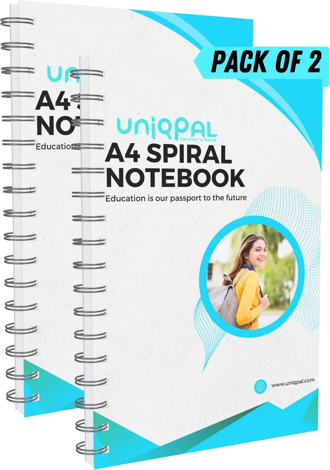 UNIQPAL Spiral-Bound A4 Notebook 200 Pages - Image 1