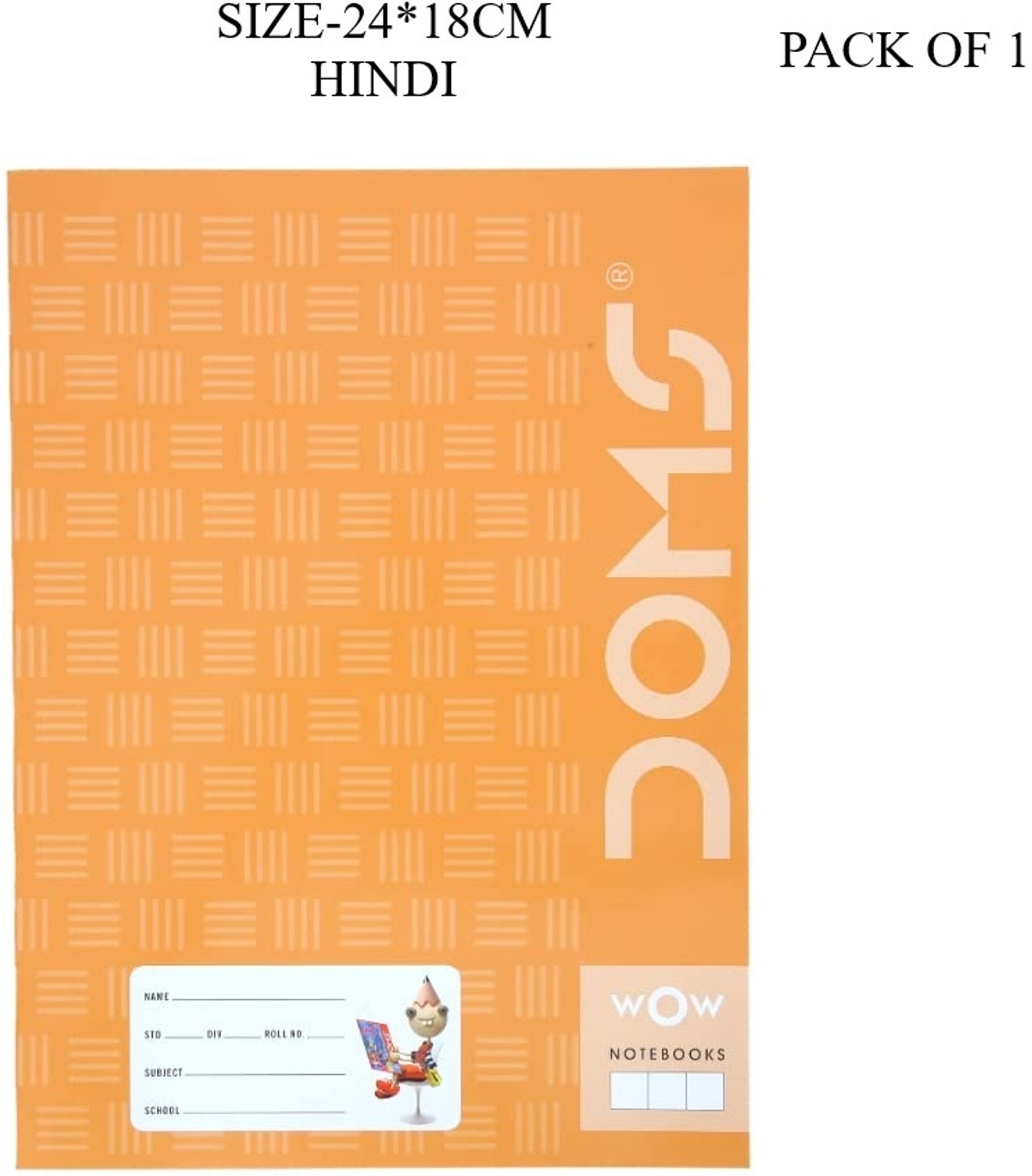 Image of DOMS Brown Cover Notebook| 57GSM | 172 Pages | 18 x 24 cm Regular Notebook RULED 172 Pages