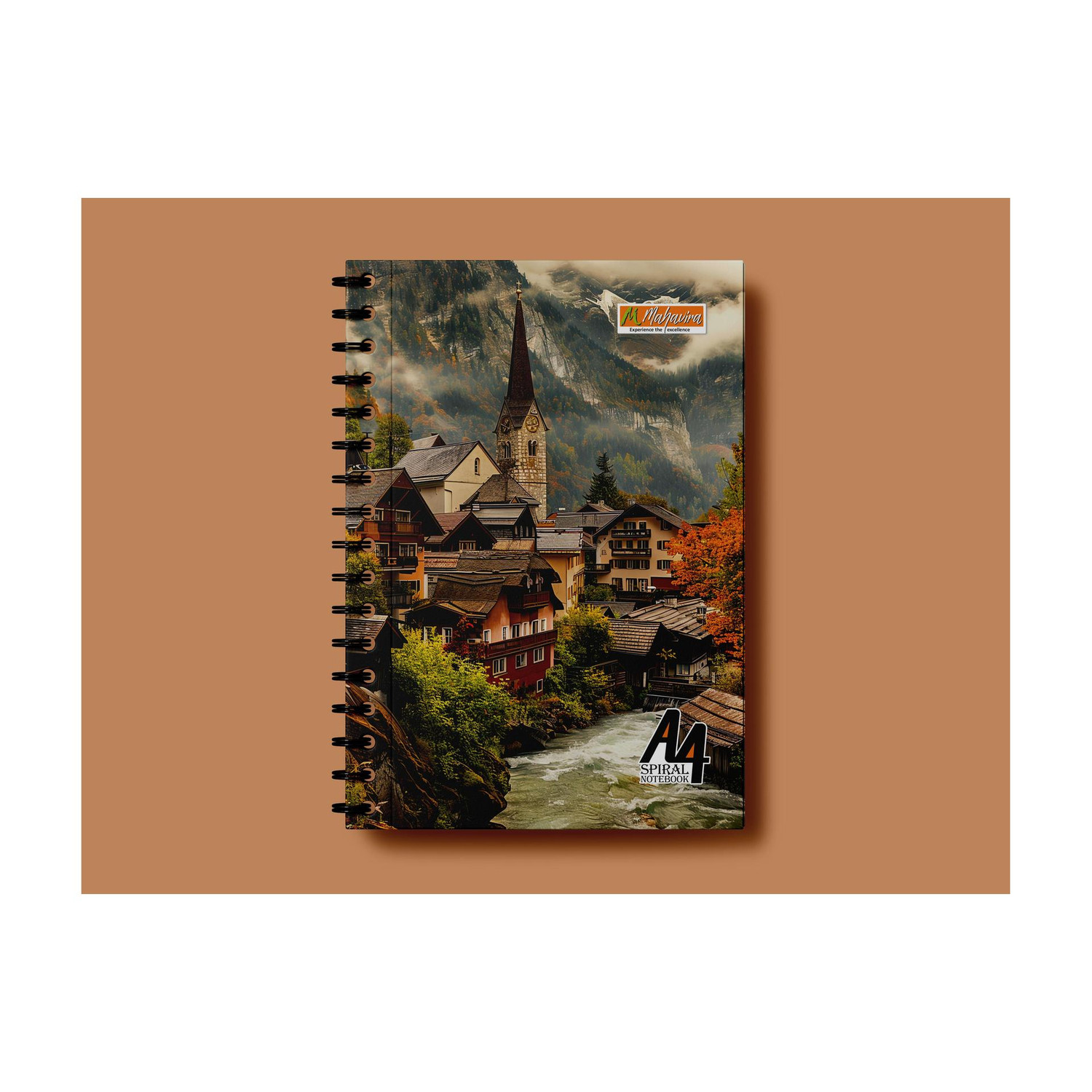 Image of MAHAVIRA TRADERS SPIRAL NOTEBOOK A4 Notebook UNRULED 400 Pages