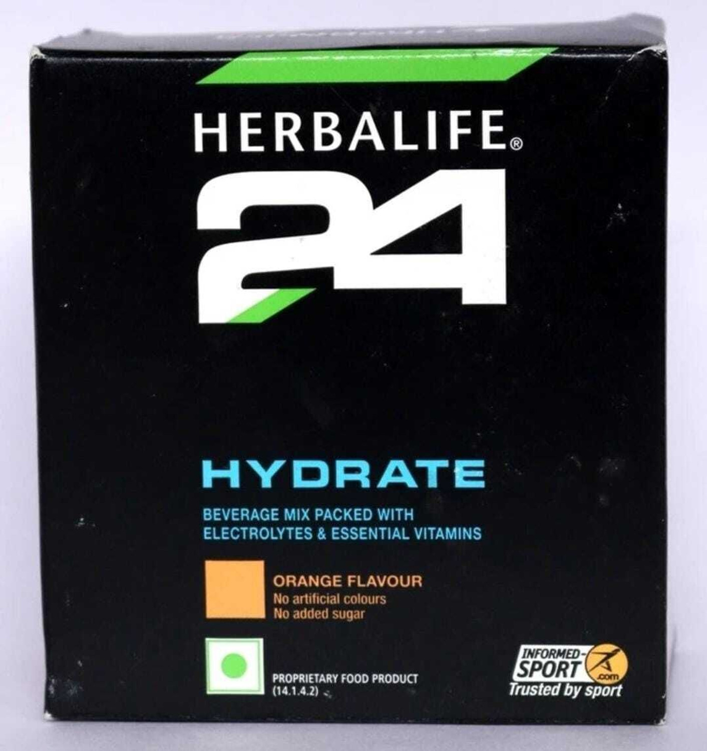 Image of HERBALIFE H24 HYDRATE1 Hydration Drink (100 g, ORANGE Flavored) | Unflavered Powder