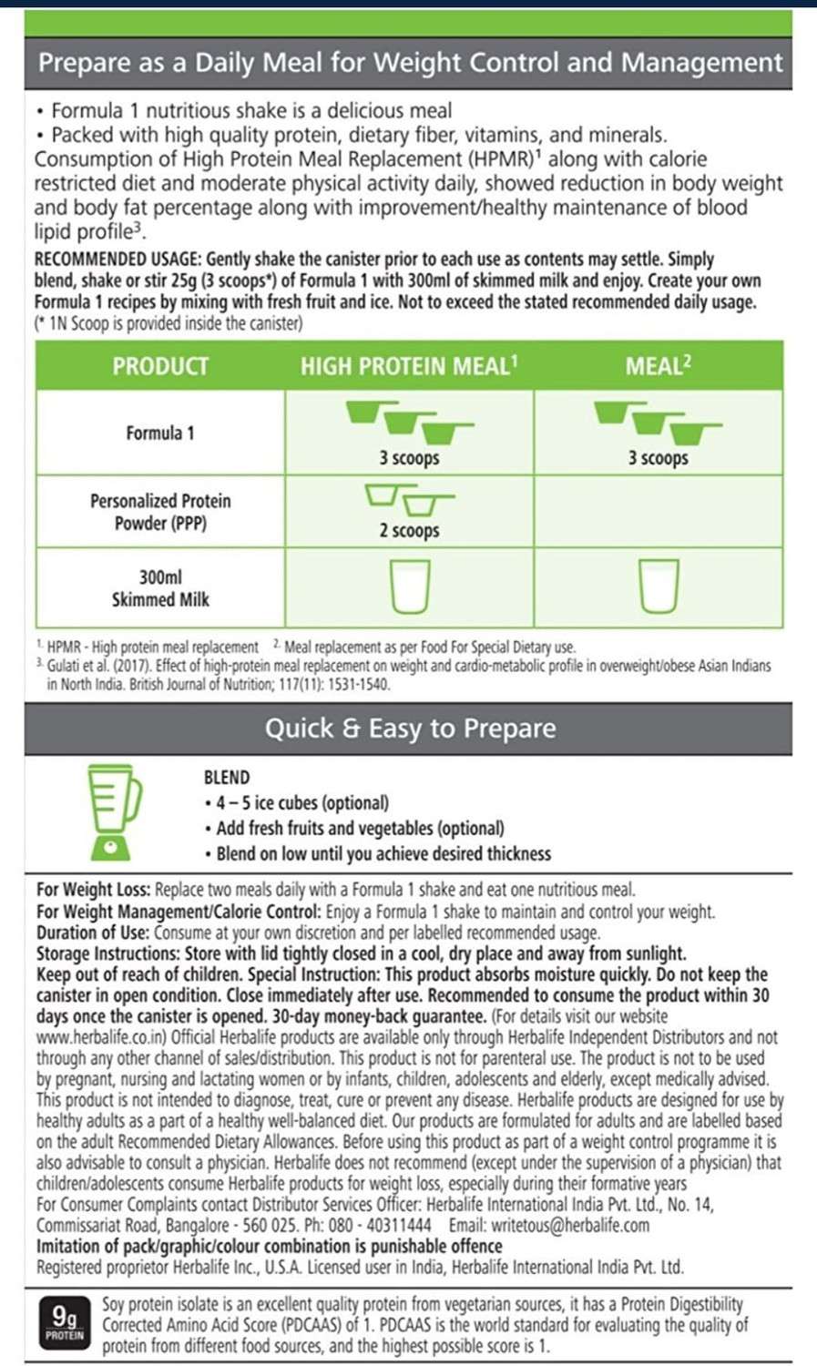 Image of HERBALIFE Yes Formula 1 Nutritional Shake Mix -CHOCLUS Flavor For Weight Loss Protein Shake | Powder