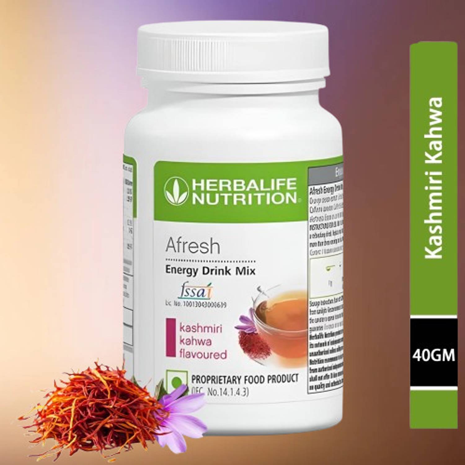HERBALIFE Afresh Energy Drink – Kashmiri Kahwa (40g) | Boosts