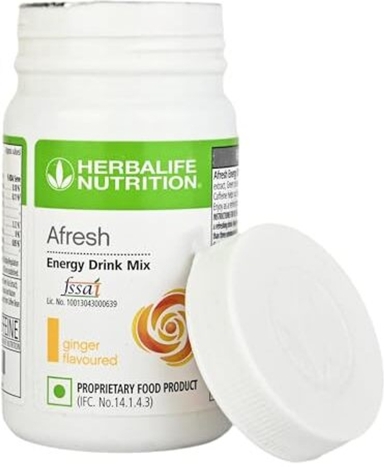 Image of Herbalife Nutrition Natural Ginger Afresh Energy Drink Mix Ginger Flavor Powder