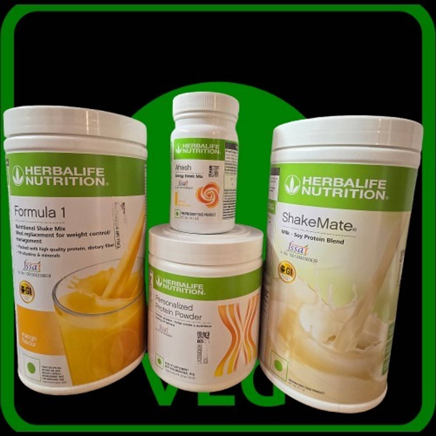 HERBALIFE WEIGHT LOSS COMBO F-1 MANGO SHAKE,PROTEIN 200GM,AFRESH