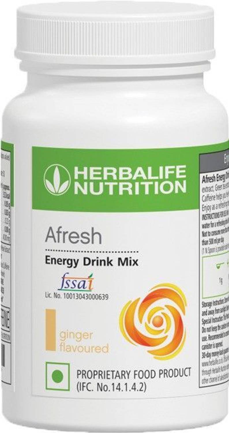 Herbal NEW-AFRESH Protein Blends Energy Drink Mix - Ginger - Image 1