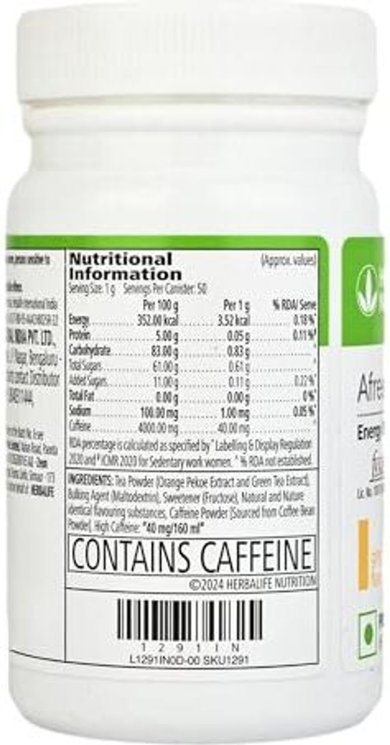 Image of Herbalife Nutrition Natural Ginger Afresh Energy Drink Mix Ginger Flavor Powder