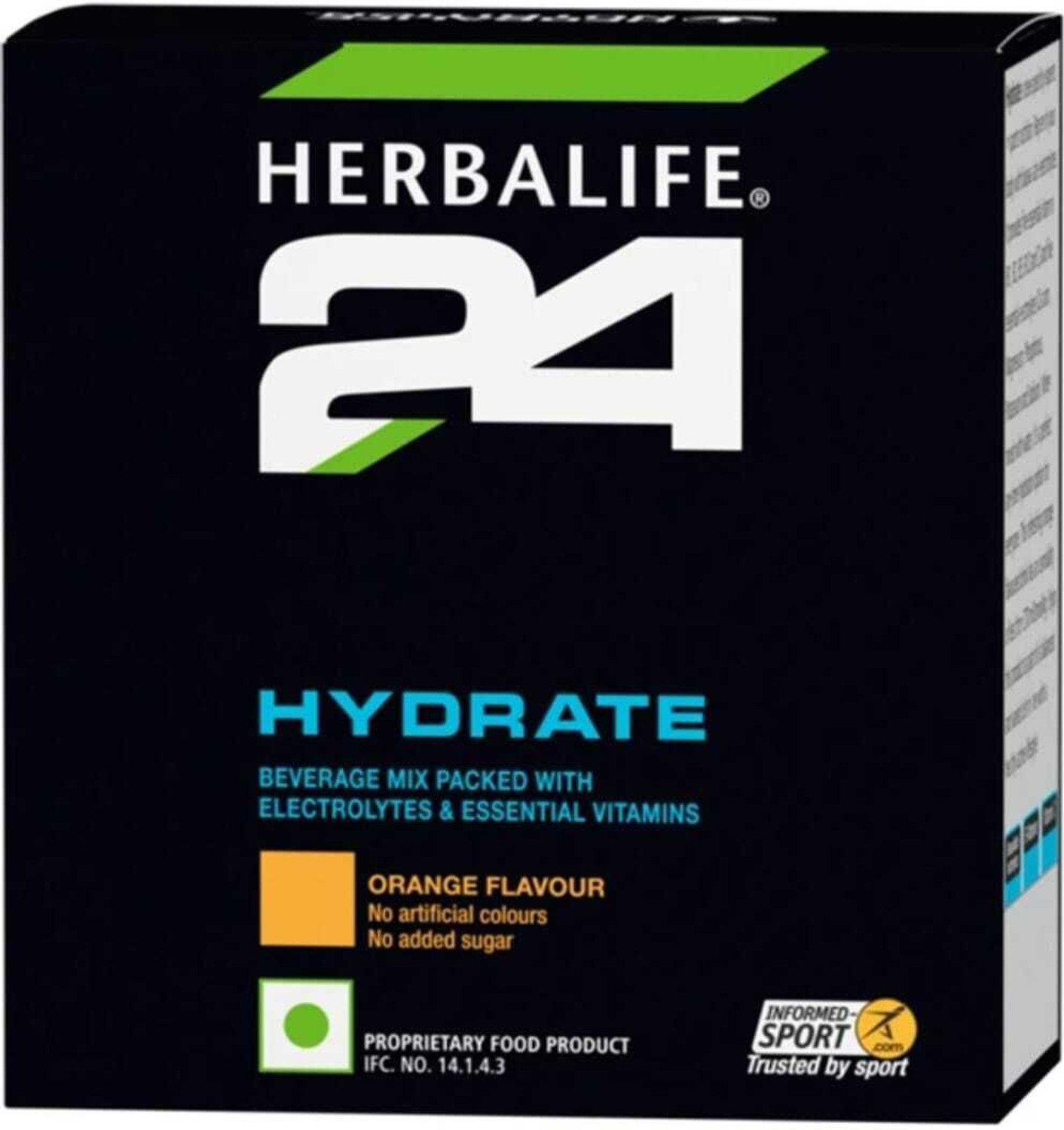 Image of HERBALIFE H24 HYDRATE1 Hydration Drink (100 g, ORANGE Flavored) | Unflavered Powder