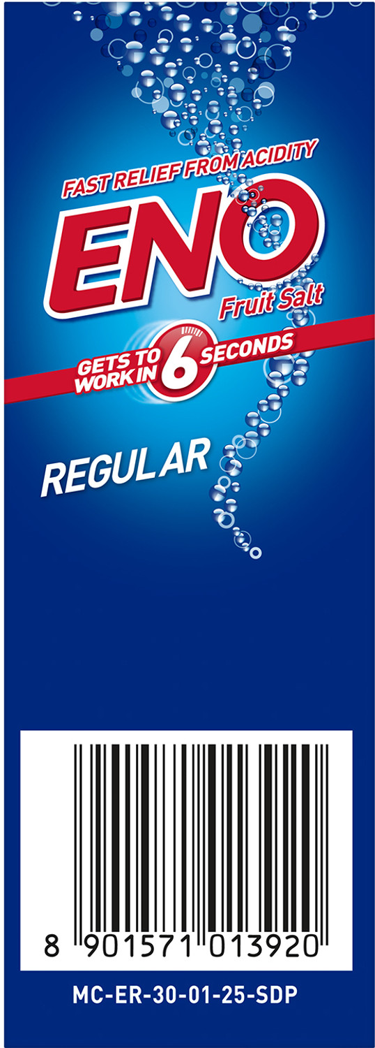 Image of Eno Ayurvedic Antacid, Gets to Work in 6 Secs for Instant Acidity Relief - Pack of 6 Powder