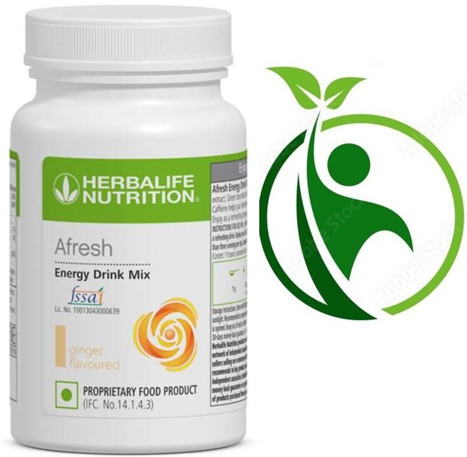 Image of FitRams HERBALIFE GINGER AFRESH DRINK 50GM GINGER Powder