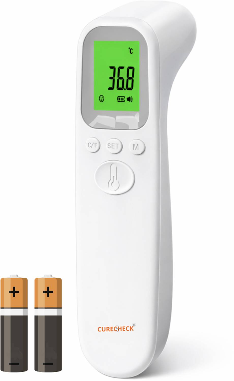 curecheck Sleek Digital Infrared Thermometer For Fever (With Batt