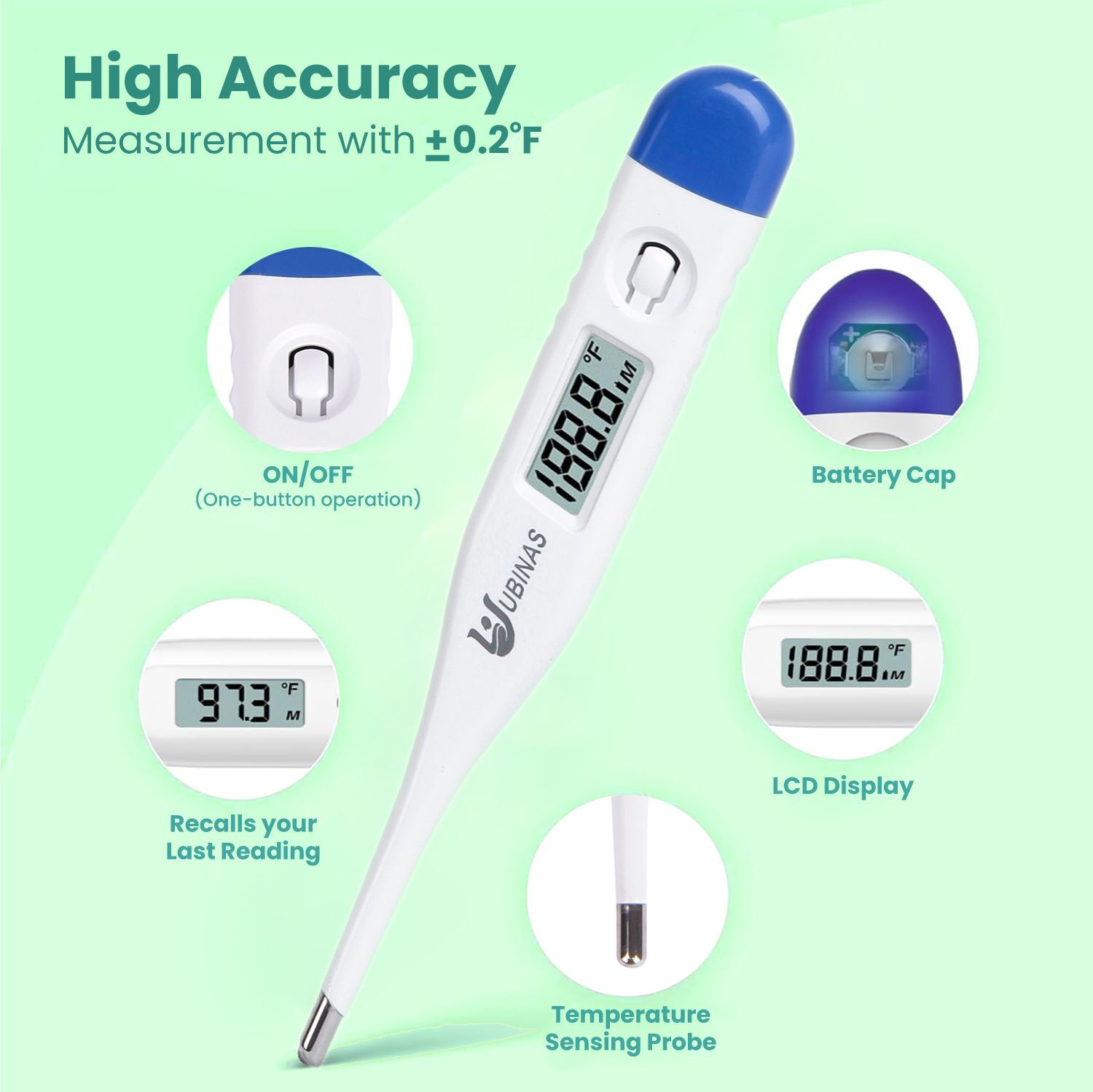 Image of Ubinas UBDT01 Water Proof Digital Thermometer