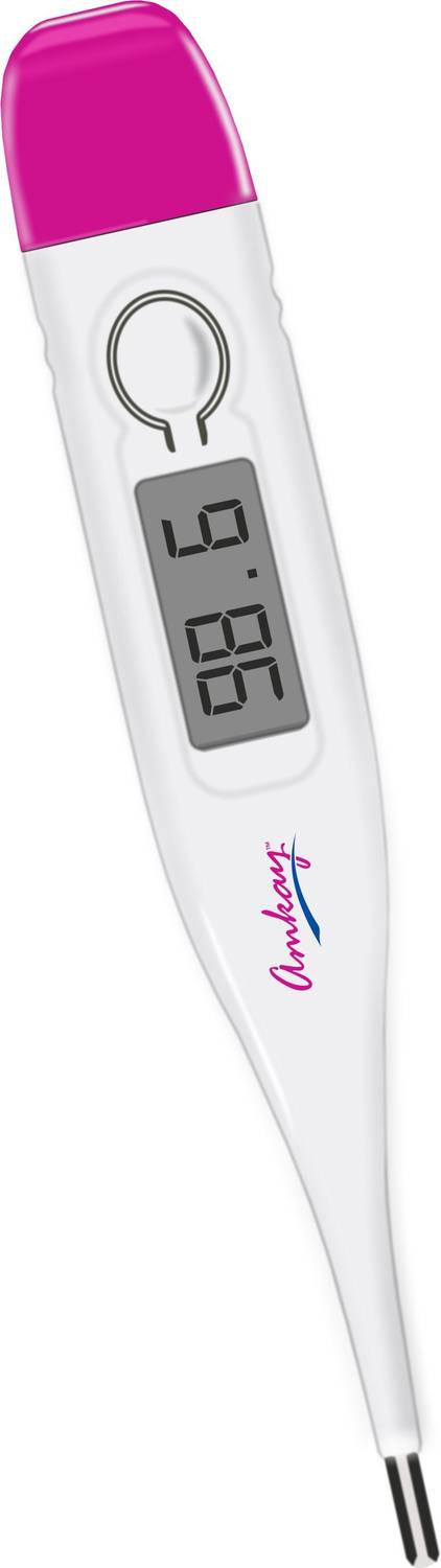 amkay Digital Thermometer | Quick & Accurate Readings | Oral & Underarm Temperature | Water Resistant Thermometer