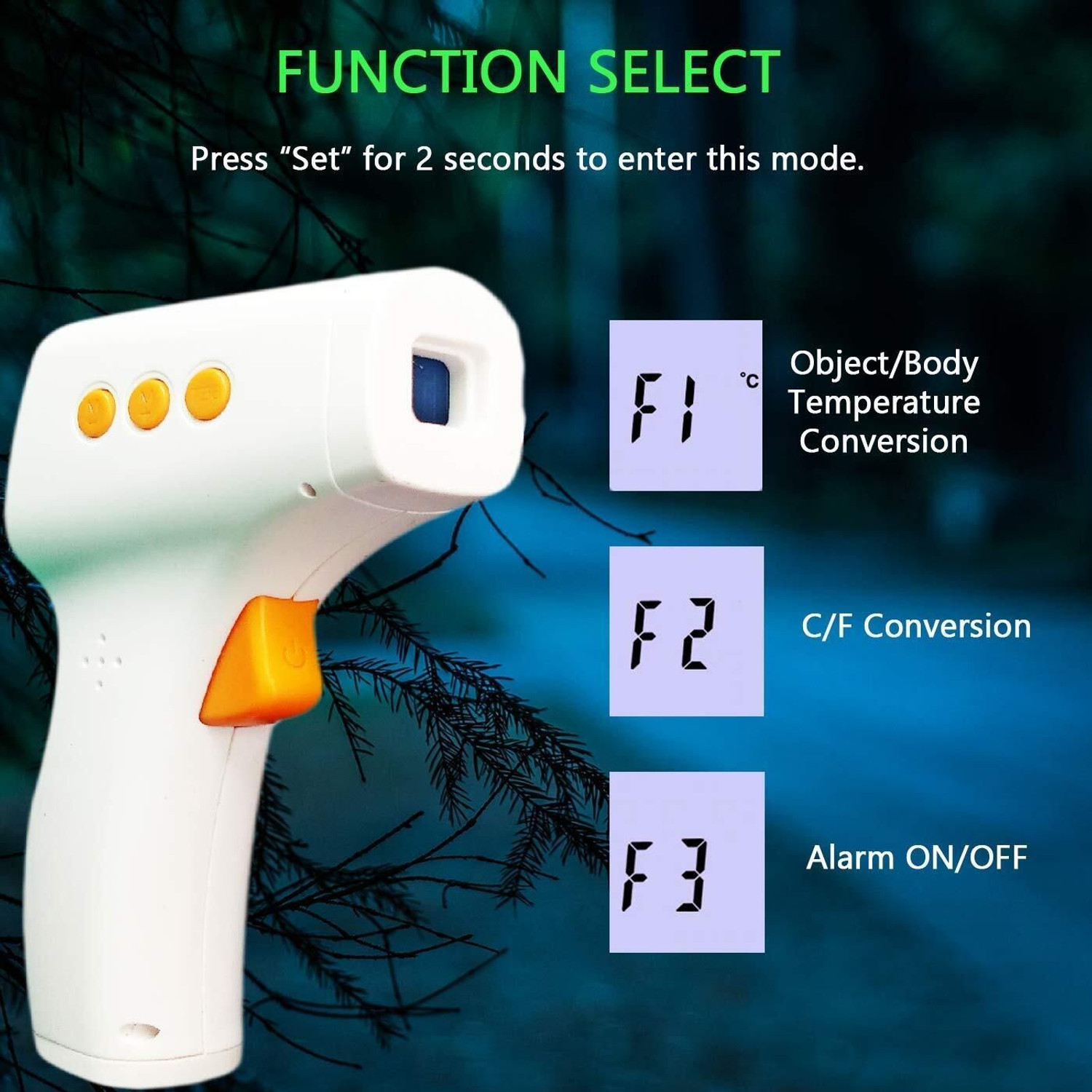 Image of ADICARE Digital Infrared Thermometer - Non Contact Infrared Thermometer For Body, Object And Room Temperature | Colored Thermometer