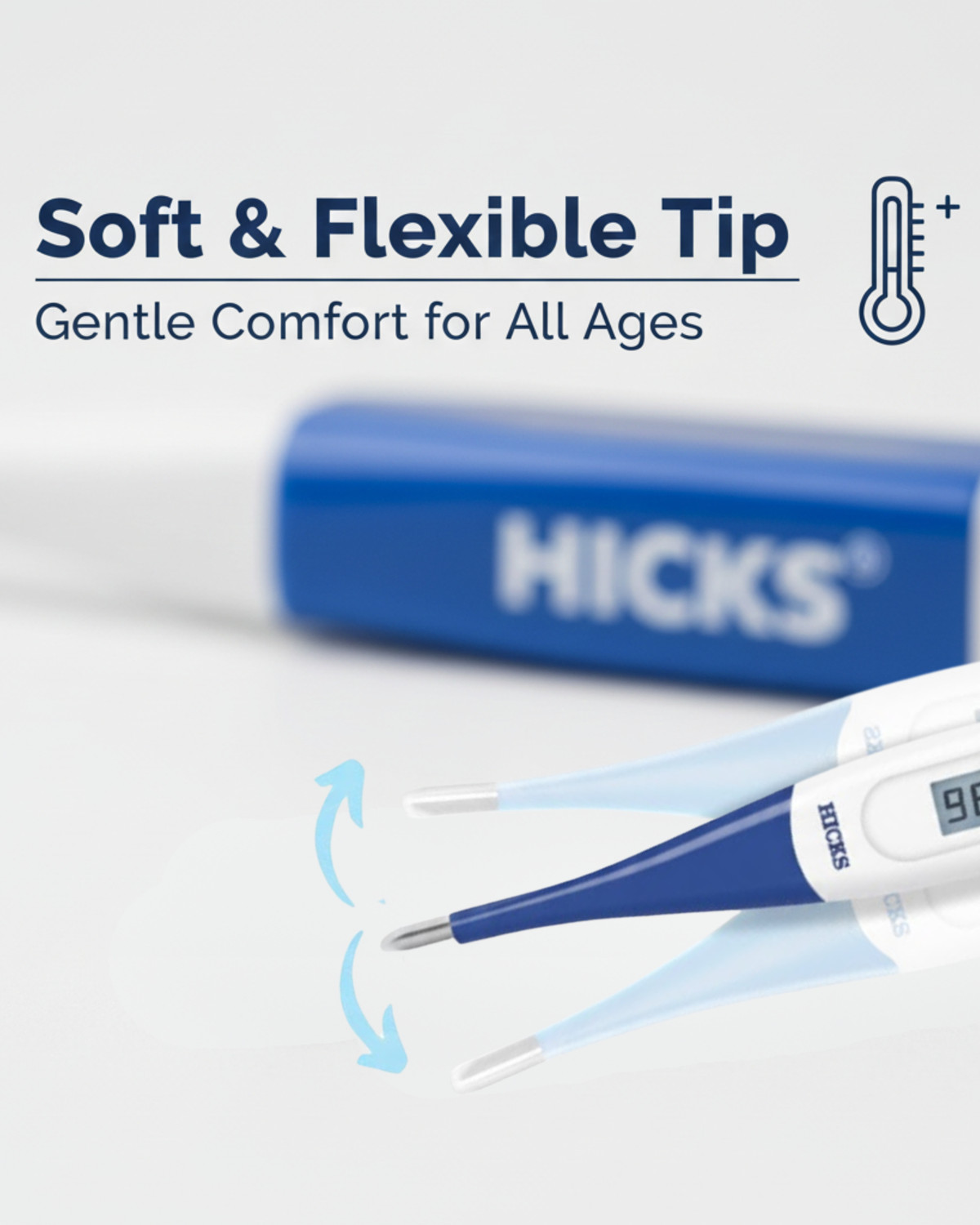 Image of Hicks Flexible Digital Thermometer DMT-423 Thermometer