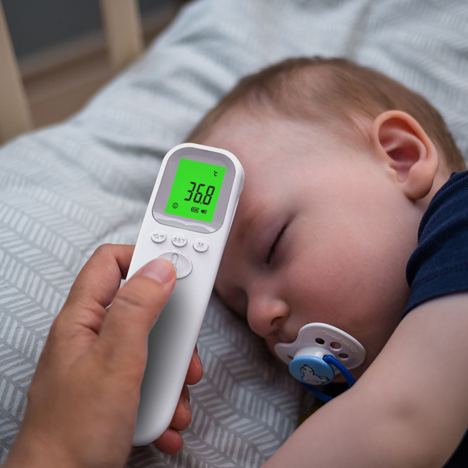 Image of Accutrust AD802 Accu Non-Contact Infrared Digital Forehead Thermometer Gun for Baby, Kids & Adults Thermometer
