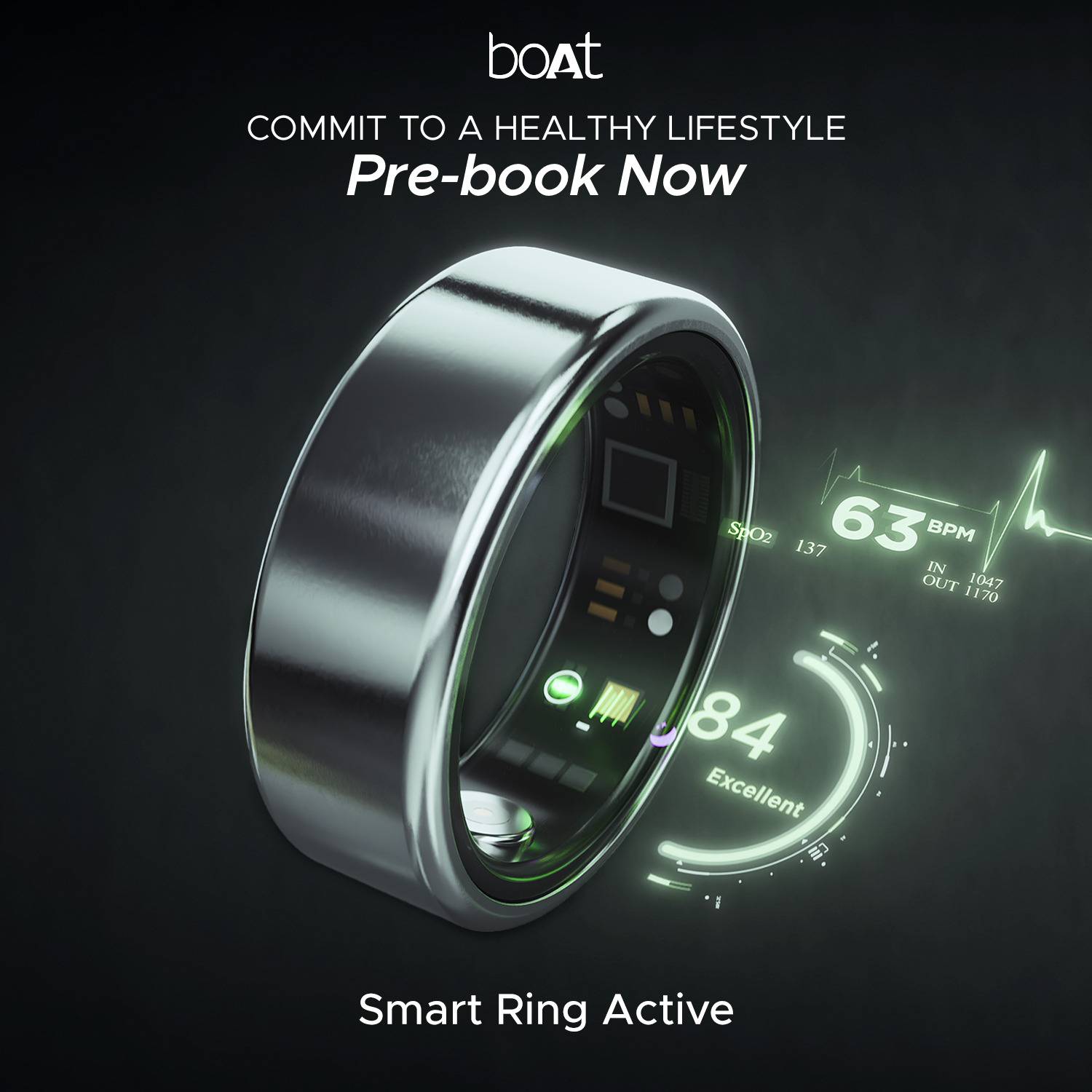 boAt Smart Ring Active Pre-reserve Pass