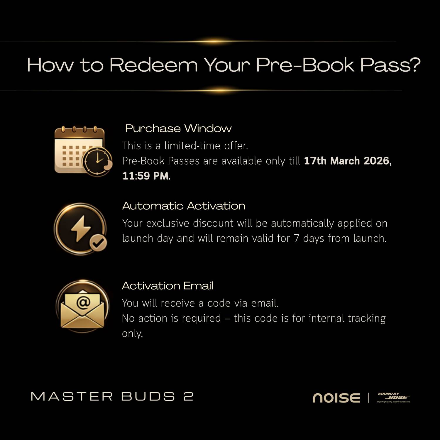 Noise Master Buds 2 Pre Book Ticket - Image 4