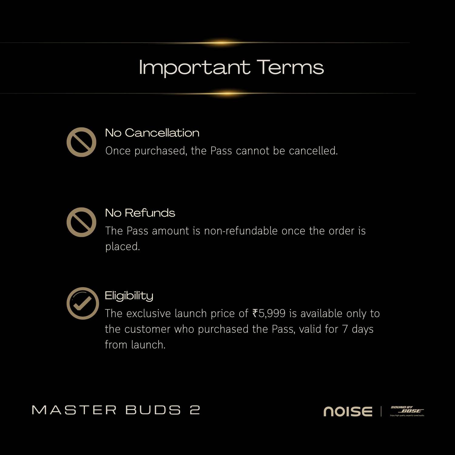 Noise Master Buds 2 Pre Book Ticket - Image 5