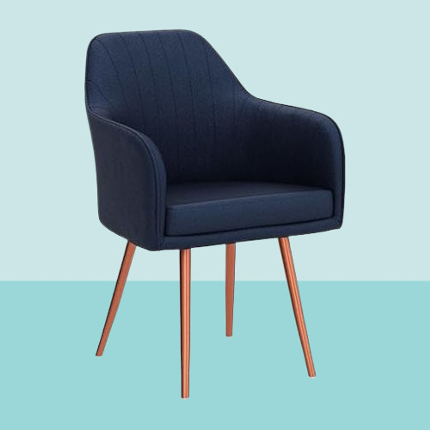 Image of DEXON Velvet Dining Chair Cushion Seat Chair for Living Room Bedroom Restaurant pack 2 Fabric Dining Chair