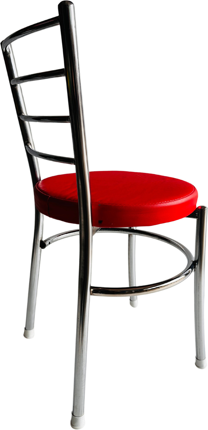 Image of Goyal Steel & Furniture Industries Modern Leatherette steel Dining Chair for Kitchen and Living Room Metal Dining Chair