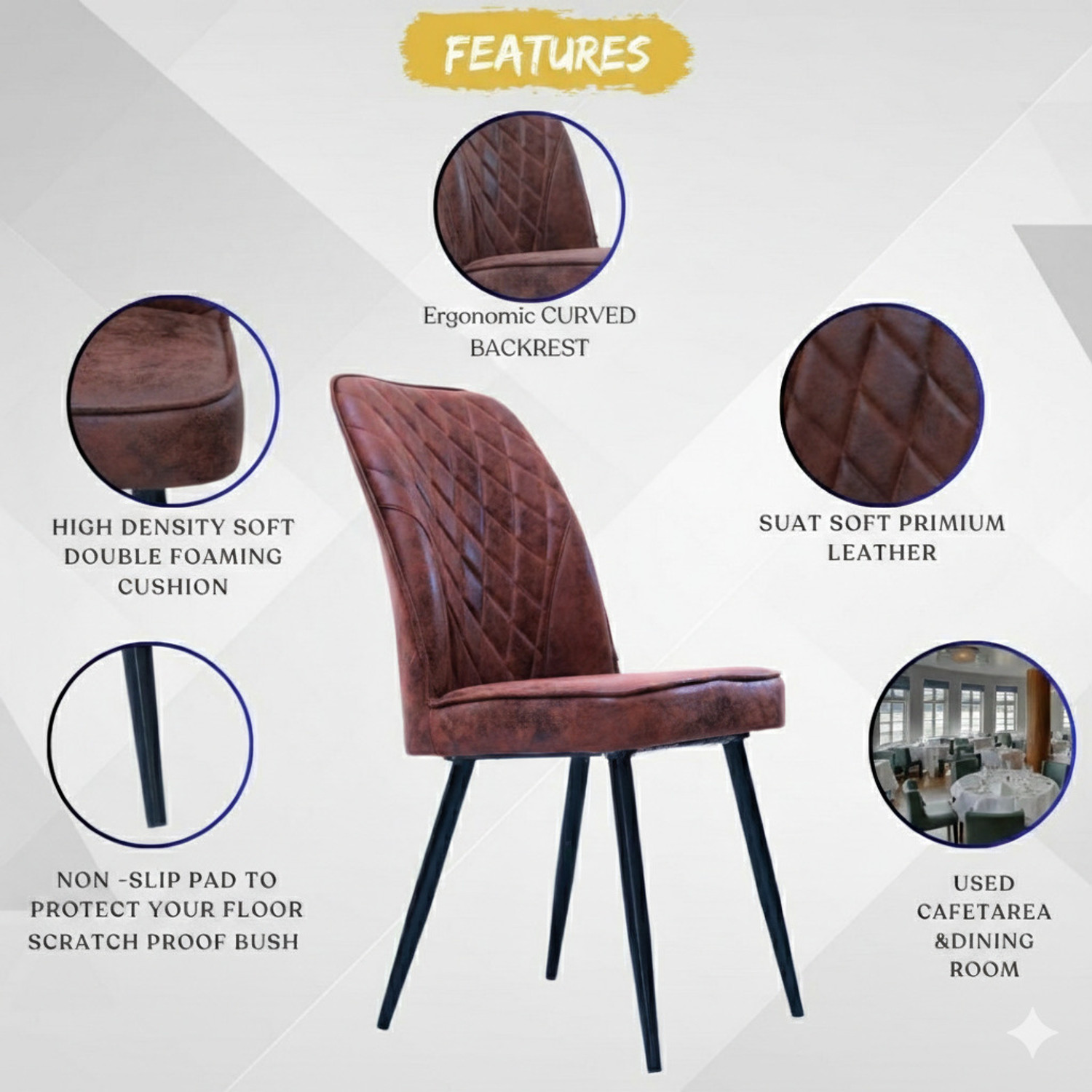 Image of zidle currency Metal Dining Chair