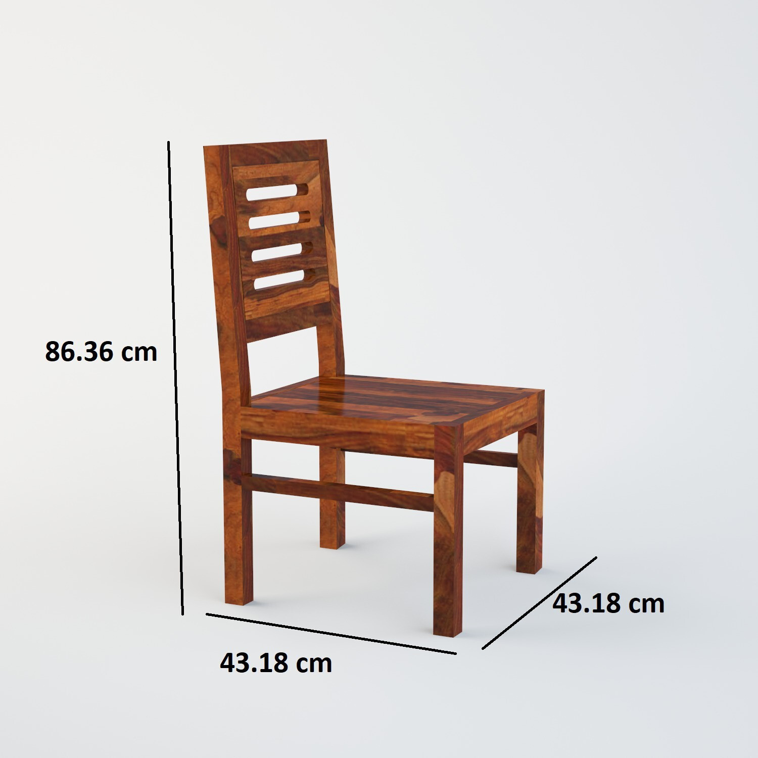 Image of Worldwood Solid Wood Dining set of 2 chair Solid Wood Dining Chair