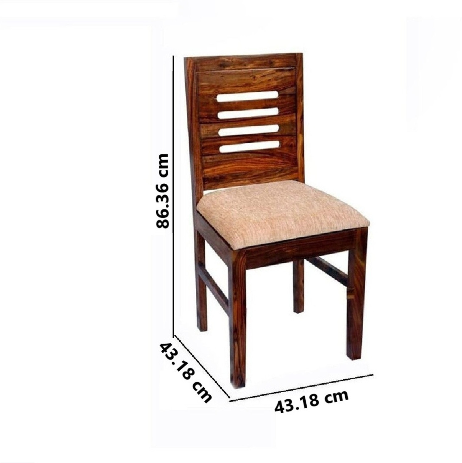 Image of Shree Jeen Mata Enterprises Sheesham Wood Dining Chair Set Of 2 | Wooden Chair Set| Solid Wood Dining Chair| Solid Wood Dining Chair