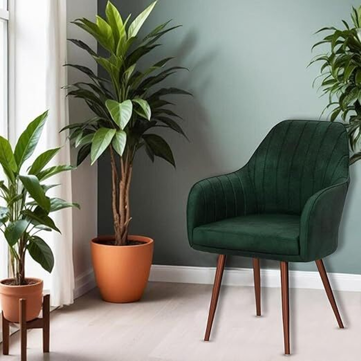 Image of MKN Solid Wood Living Room Chair