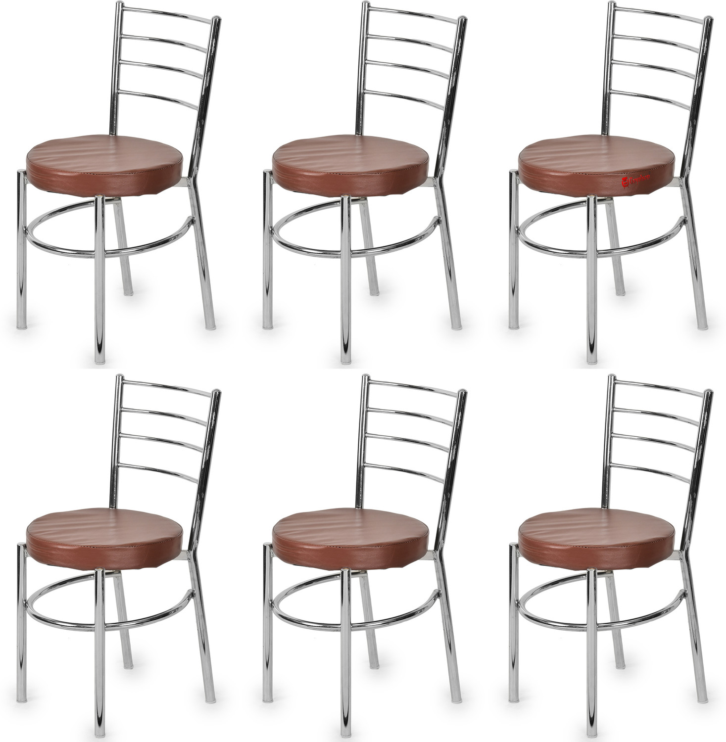 Image of NEW GOYAL FURNITURE Cafe Dining Chair for Home Hotel Restaurant Leatherette Dining Chair