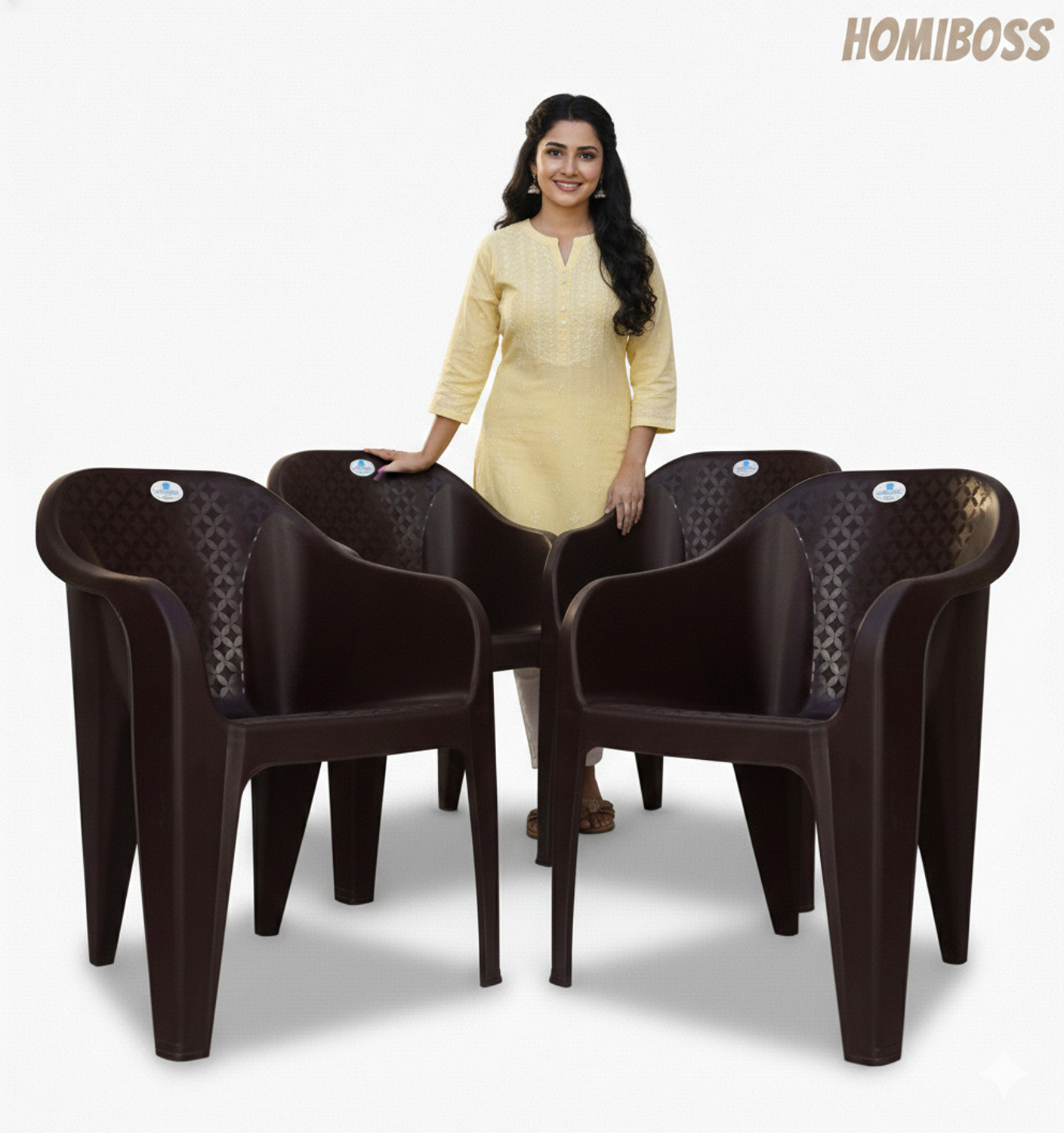 Image of HOMIBOSS chairs for home, outdoor, garden, events, resturant Plastic Outdoor Chair