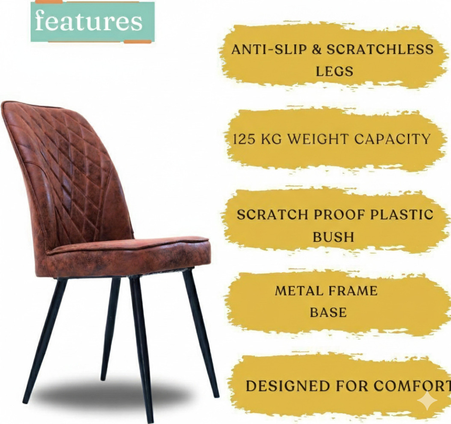 Image of zidle currency Metal Dining Chair