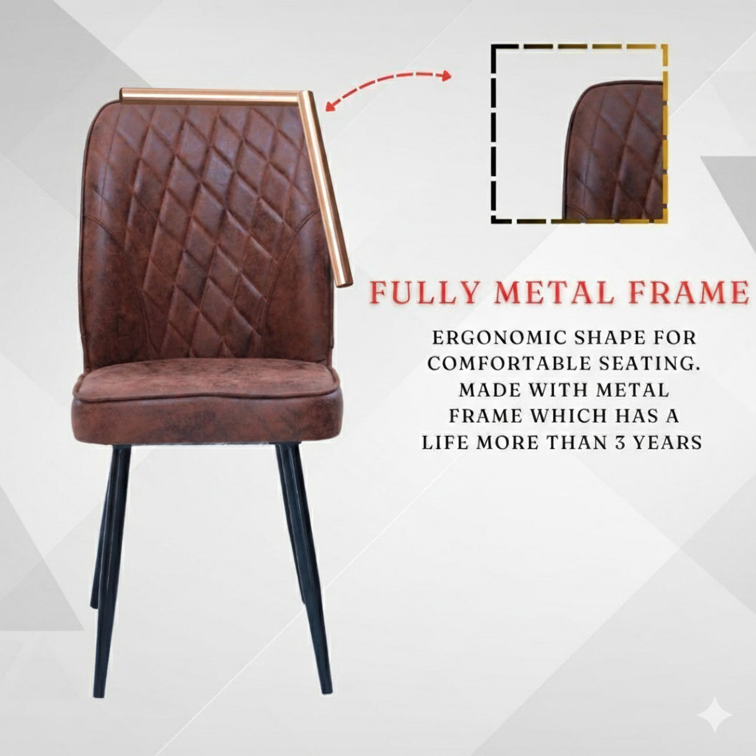 Image of zidle currency Metal Dining Chair