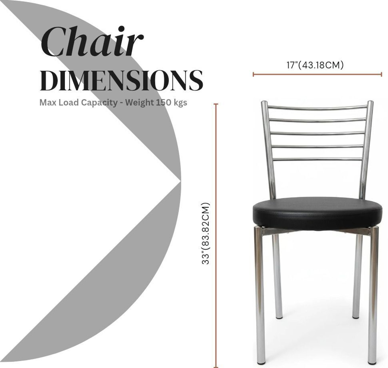 Image of Rishi Ventures RISHVIA Multipurpose chair from study home chair office chair Metal Dining Chair