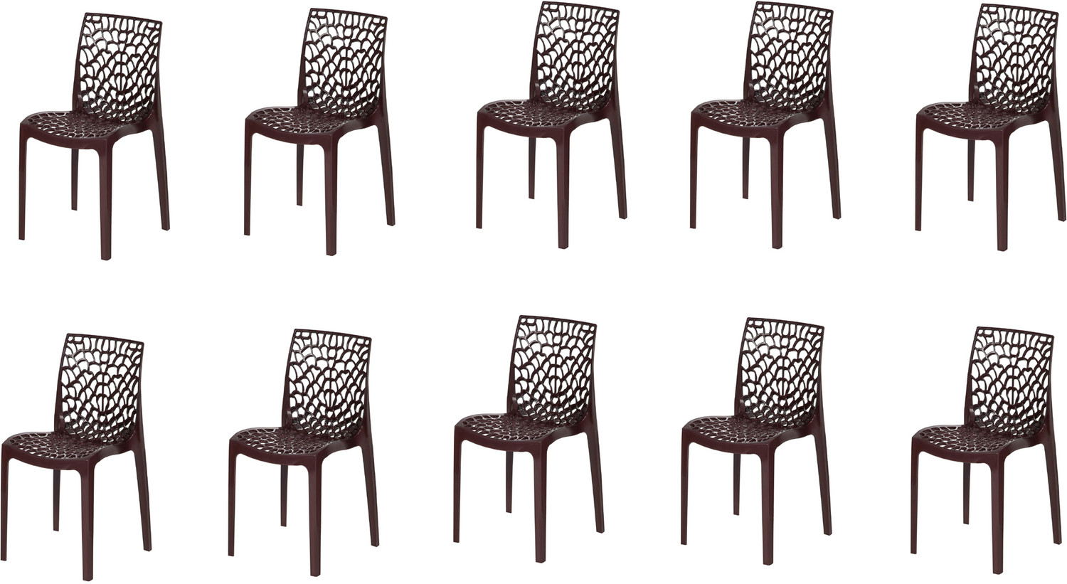 Image of RATISON Designer Web Chair Plastic Living Room Outdoor Indoor Jali chair for home study Plastic Dining Chair