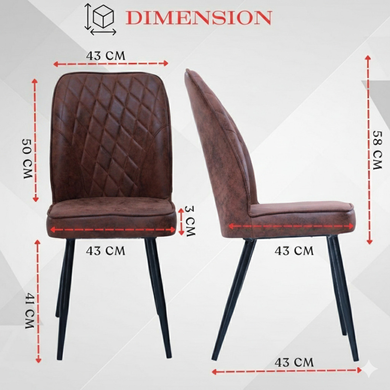 Image of zidle currency Metal Dining Chair