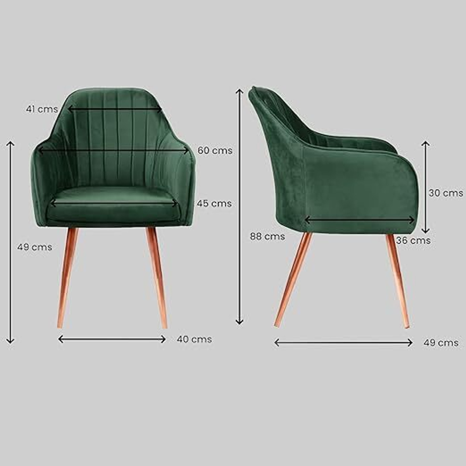 Image of MKN Solid Wood Living Room Chair