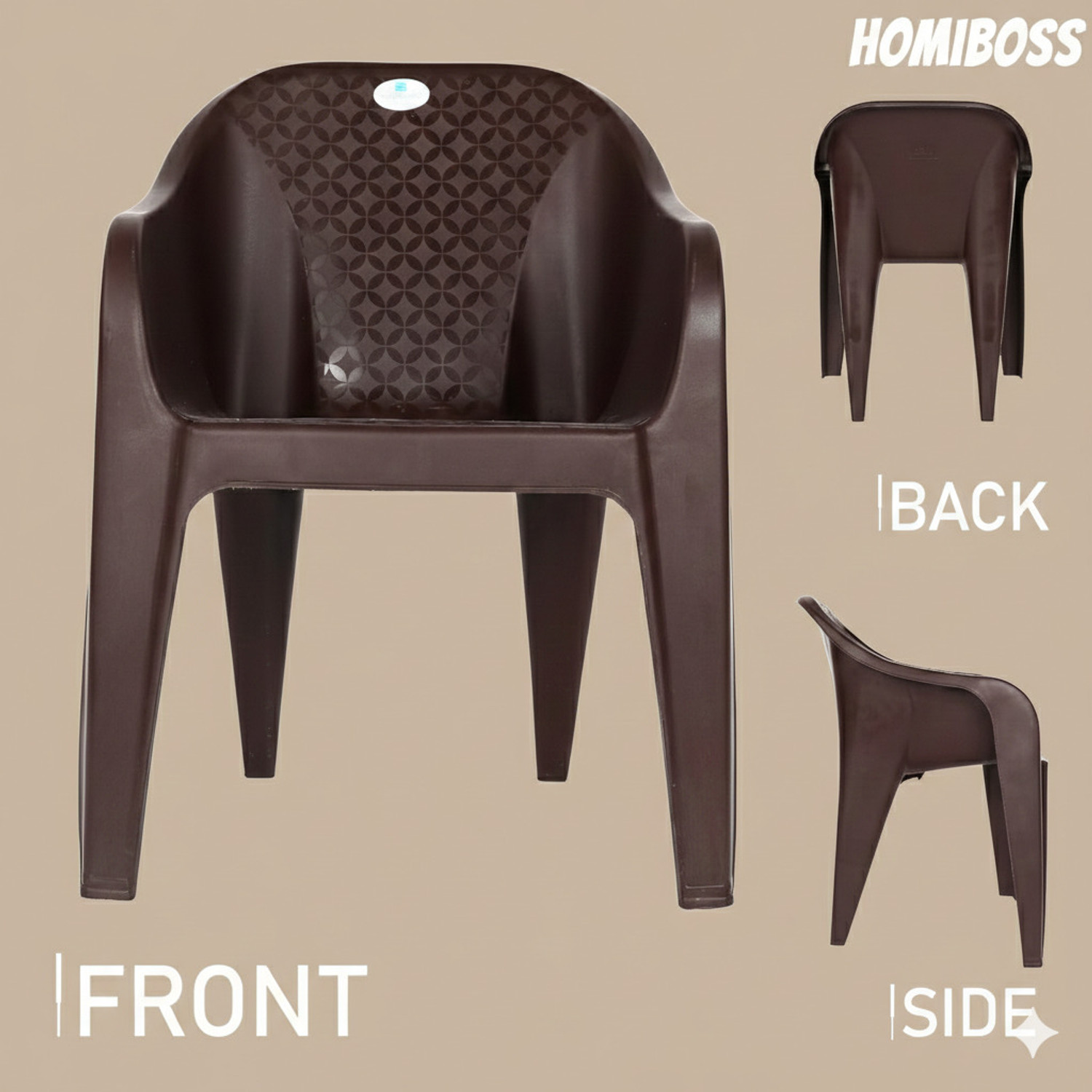 Image of HOMIBOSS chairs for home, outdoor, garden, events, resturant Plastic Dining Chair